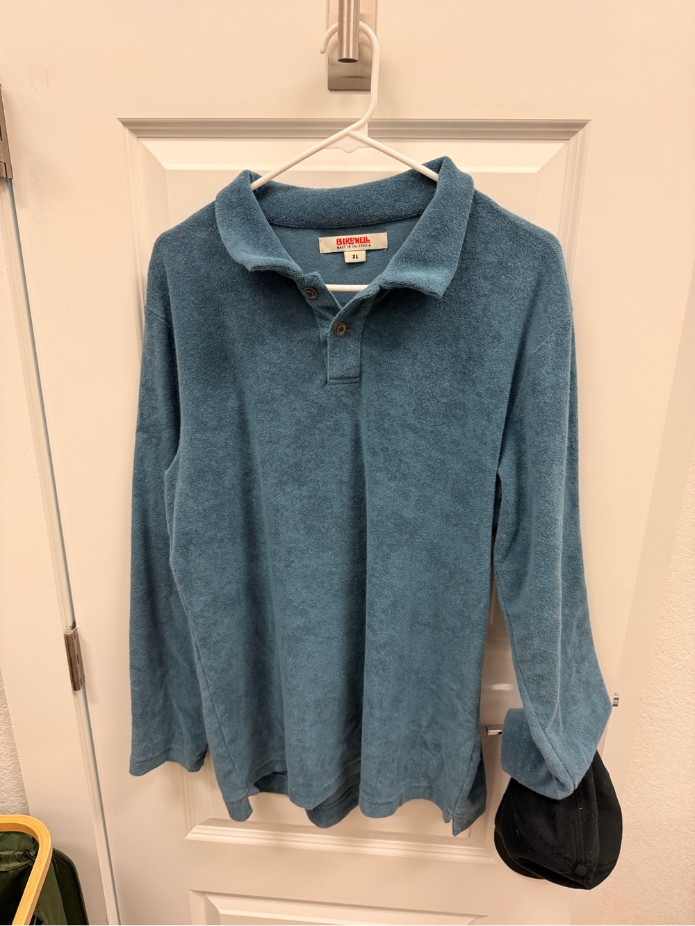 Birdwell Blue Terry Cloth Polo